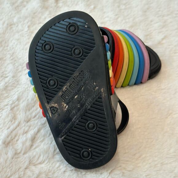 Mini Melissa Rainbow Slides sz 5 Baby Girl Sandals - Picture 4 of 6